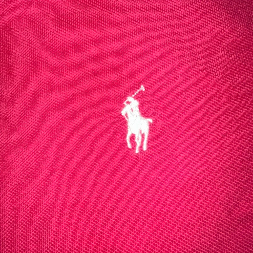 Polo Ralph Lauren Mens XL Classic Fit Red Short Sleeve Mesh Polo White Pony